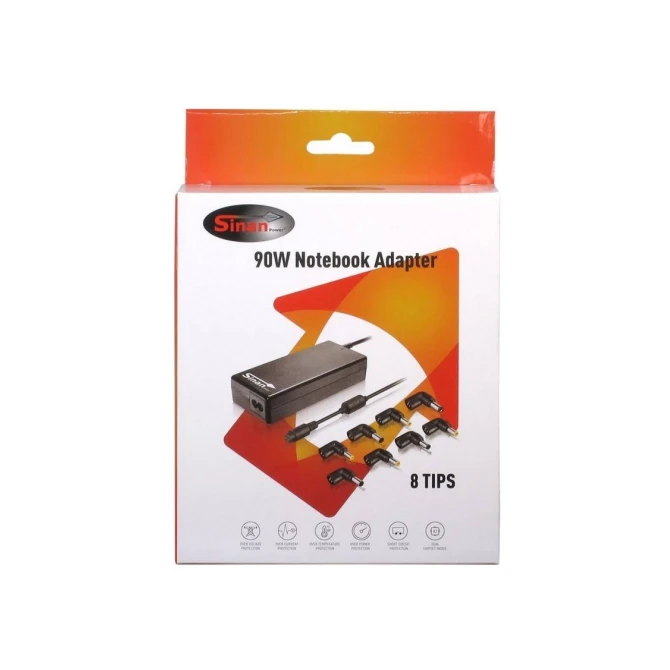 Inter-Tech Sinan UB-90HB | Universele Notebook Lader | 90 Watt
