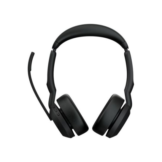 Jabra Evolve2 55 MS Stereo headset & Charging on-ear zwart Jabra Evolve2 55 MS Stereo headset & Charging on-ear zwart