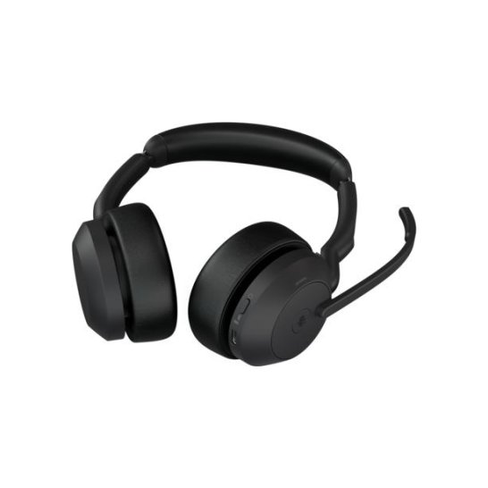 Jabra Evolve2 55 MS Stereo headset & Charging on-ear zwart Jabra Evolve2 55 MS Stereo headset & Charging on-ear zwart