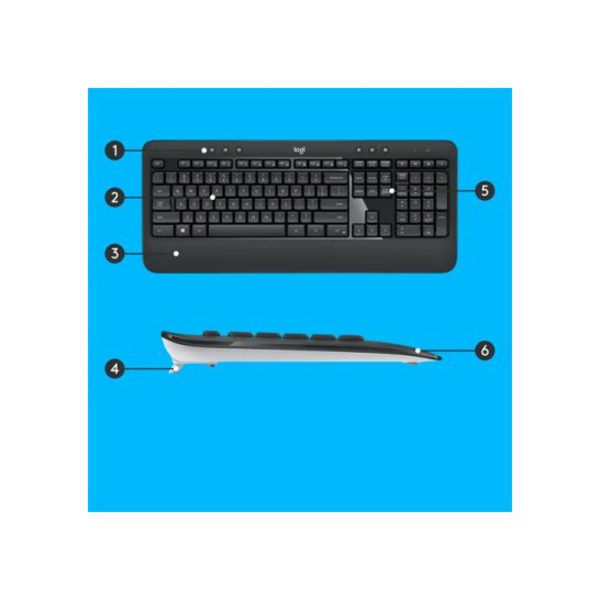 KYB Logitech Cordless Desktop MK540 Advanced / Retail KYB Logitech Cordless Desktop MK540 Advanced / Retail