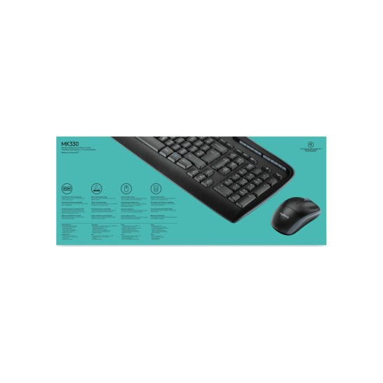 KYB Logitech Ret. Wireless Combo Desktop MK330 KYB Logitech Ret. Wireless Combo Desktop MK330