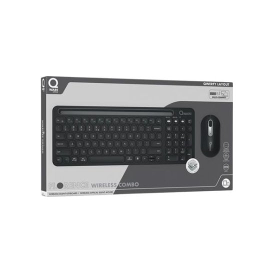 KYB QWARE Wireless Dekstop Combo Florence KYB QWARE Wireless Dekstop Combo Florence