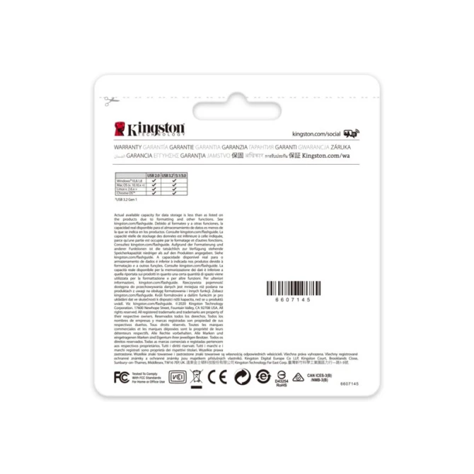 Kingston DataTraveler USB flashdrive 64GB USB Type-C 3.2