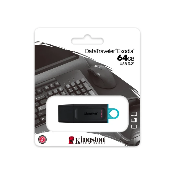 Storage Kingston DataTraveler Exodia USB flash 64 GB A 3.2