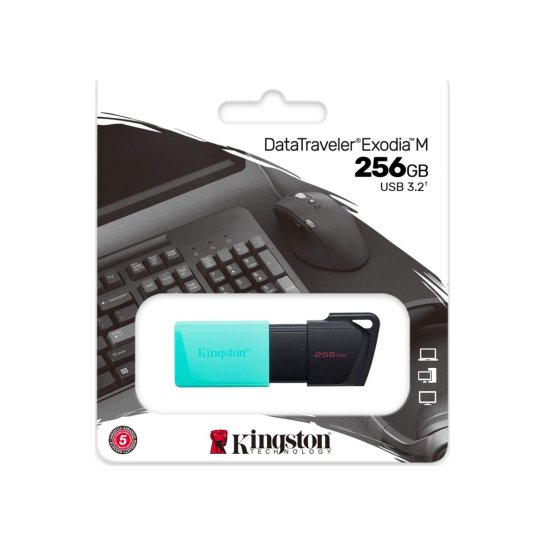 Kingston DataTraveler Exodia M 256GB USB Type-A 3.2 G1 Kingston DataTraveler Exodia M 256GB USB Type-A 3.2 G1