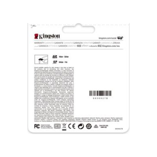 Kingston Technology Canvas Select Plus 64 GB SDXC UHS-I Klas Kingston Technology Canvas Select Plus 64 GB SDXC UHS-I Klas