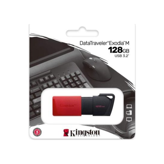 Kingston USB flash drive 128 GB USB Type-A 3.2 Gen 1 Kingston USB flash drive 128 GB USB Type-A 3.2 Gen 1