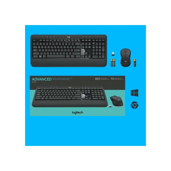 Logitech Advanced MK540 Desktopset USB QWERTZ Duits Logitech Advanced MK540 Desktopset USB QWERTZ Duits