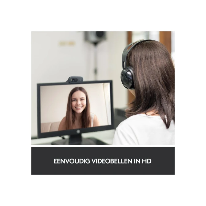 Logitech Webcam C270 3MP 1280 x 720Pixels USB 2.0 Zwart