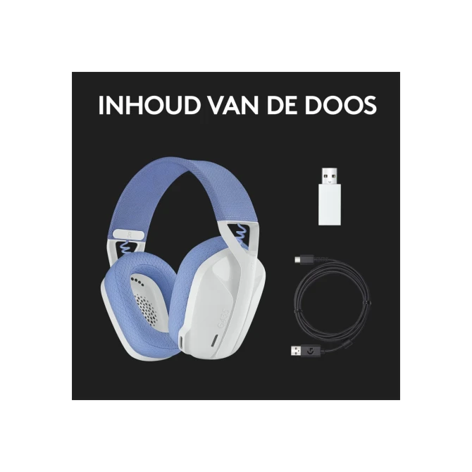 Logitech G G435 Headset Draadloos Hoofdband Gamen Bluetooth
