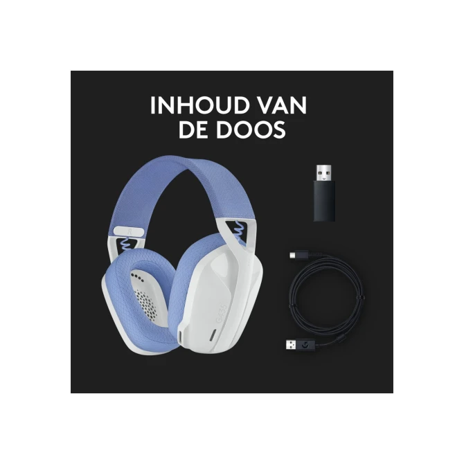 Logitech G G435 Headset Draadloos Hoofdband Gamen Bluetooth