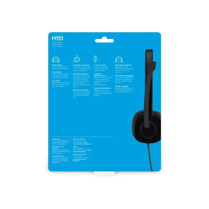 Logitech H151 Headset Zwart