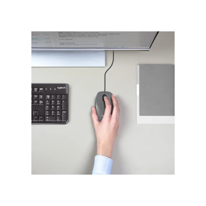 MS Logitech M100 Ambidextrous USB Type-A Optisch 1000DPI