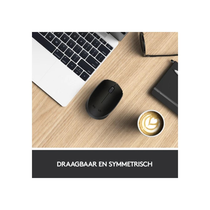 Logitech M171 | Draadloze Muis | Links- en Rechtshandig | RF | 1000 DPI | Zwart
