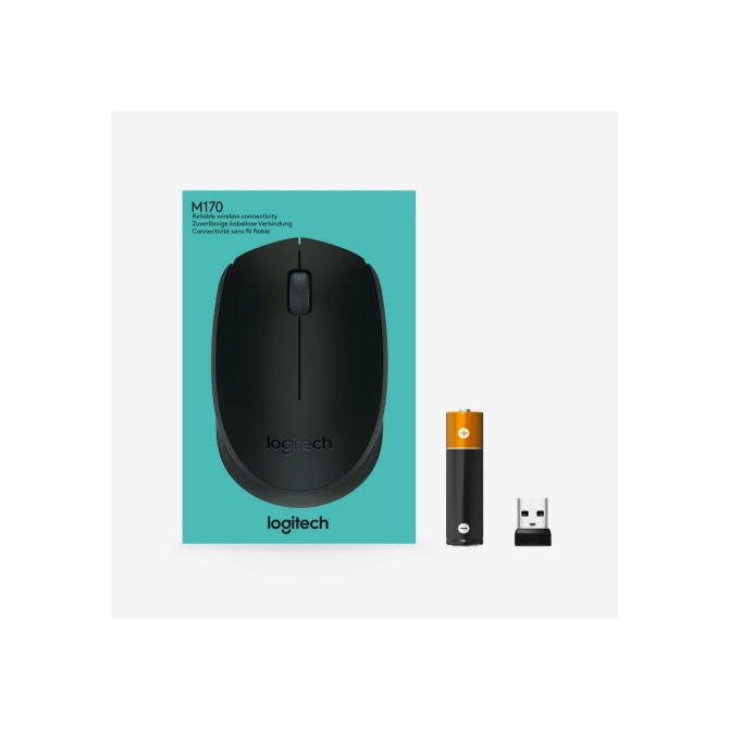 Logitech M171 | Draadloze Muis | Links- en Rechtshandig | RF | 1000 DPI | Zwart