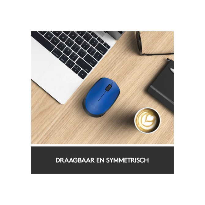 MS Logitech M171 Wireless Mouse Blue