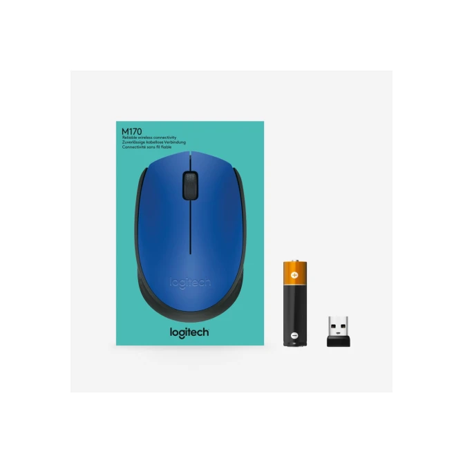 MS Logitech M171 Wireless Mouse Blue