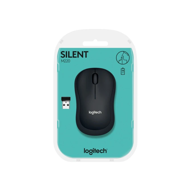 Logitech M220 | Draadloze Muis | Links- en Rechtshandig | RF | 1000 DPI | Grijs