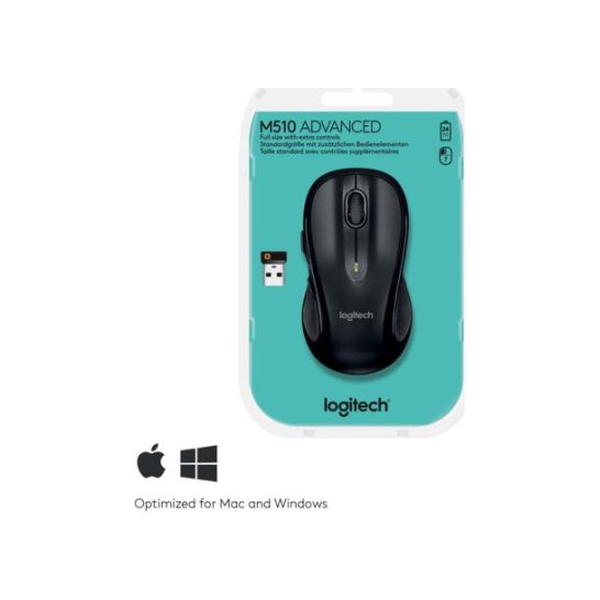 Logitech M510 muis RF Draadloos Laser Logitech M510 muis RF Draadloos Laser