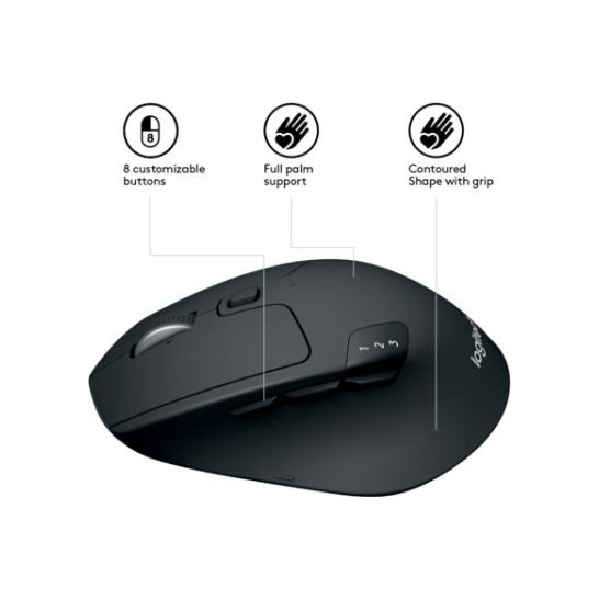 Logitech M720 muis RF draadloos + Bluetooth Optisch 1000 DPI Logitech M720 muis RF draadloos + Bluetooth Optisch 1000 DPI