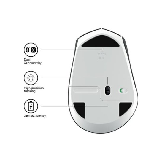 Logitech M720 muis RF draadloos + Bluetooth Optisch 1000 DPI Logitech M720 muis RF draadloos + Bluetooth Optisch 1000 DPI