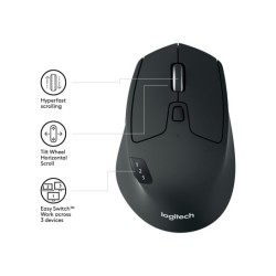 Logitech M720 muis RF draadloos + Bluetooth Optisch 1000 DPI