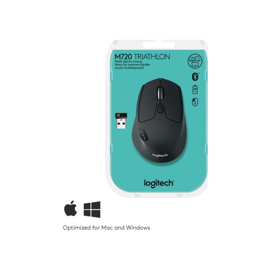 Logitech M720 muis RF draadloos + Bluetooth Optisch 1000 DPI