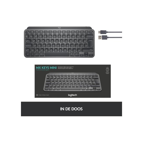 Logitech MX Keys Mini Minimalist Wireless Illuminated Keyboa
