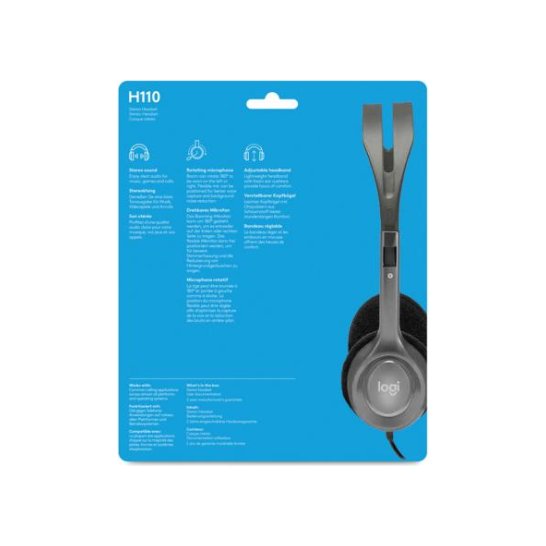 Logitech Ret. H110 Stereo Headset Logitech Ret. H110 Stereo Headset