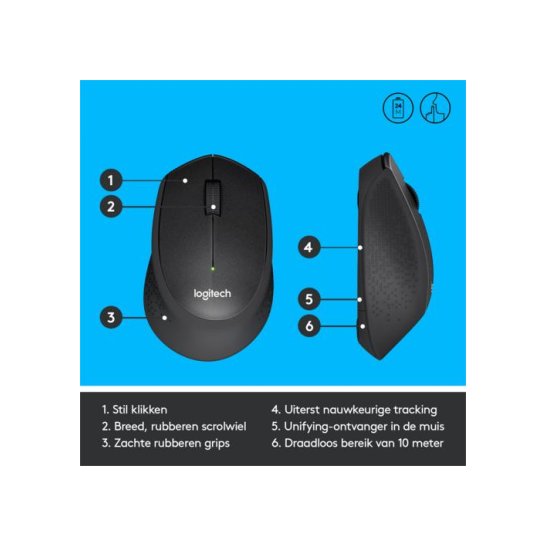 Logitech Ret. Wireless Mouse M330 Black Silent Plus Logitech Ret. Wireless Mouse M330 Black Silent Plus