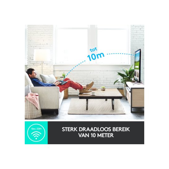 Logitech Ret. Wireless Touch Keyboard K400 Plus