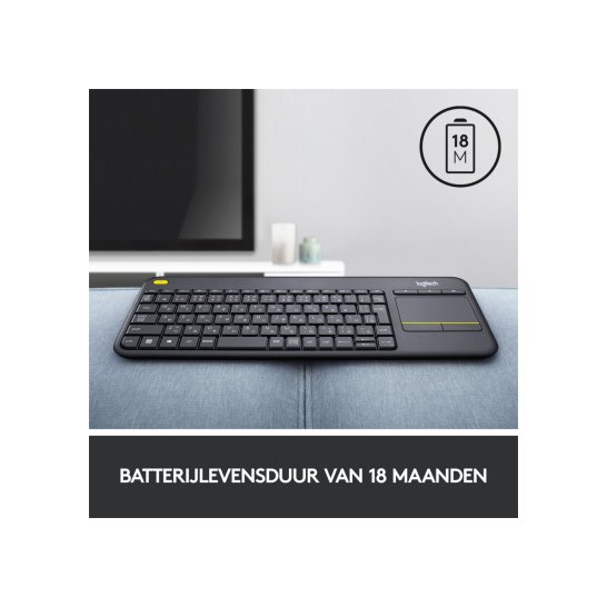 Logitech Ret. Wireless Touch Keyboard K400 Plus