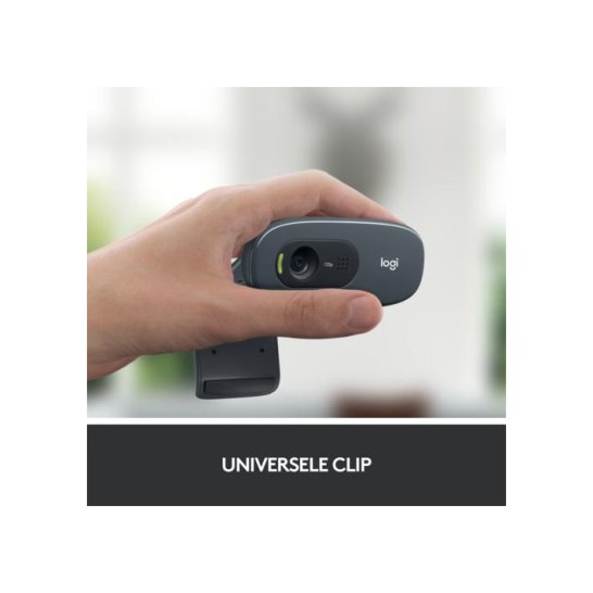Logitech Webcam C270 3MP 1280 x 720Pixels USB 2.0 Zwart Logitech Webcam C270 3MP 1280 x 720Pixels USB 2.0 Zwart