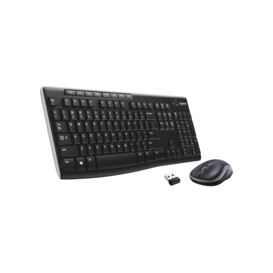 Logitech Wireless Combo MK270 USB Keyb+Mouse QWERTZ Zwart Logitech Wireless Combo MK270 USB Keyb+Mouse QWERTZ Zwart