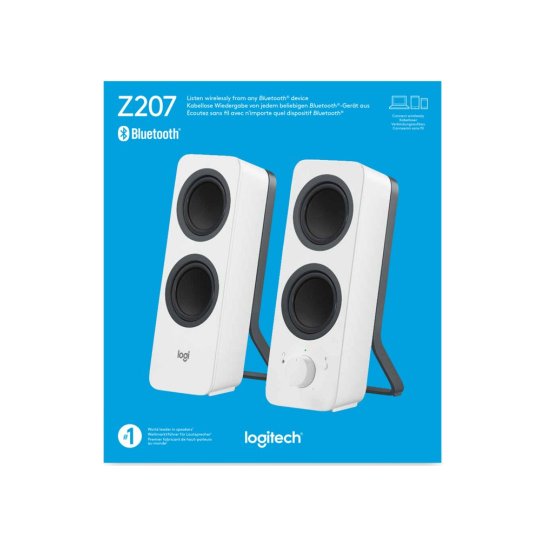 Logitech Z207 luidspreker Wit Bedraad en draadloos 5 W Logitech Z207 luidspreker Wit Bedraad en draadloos 5 W