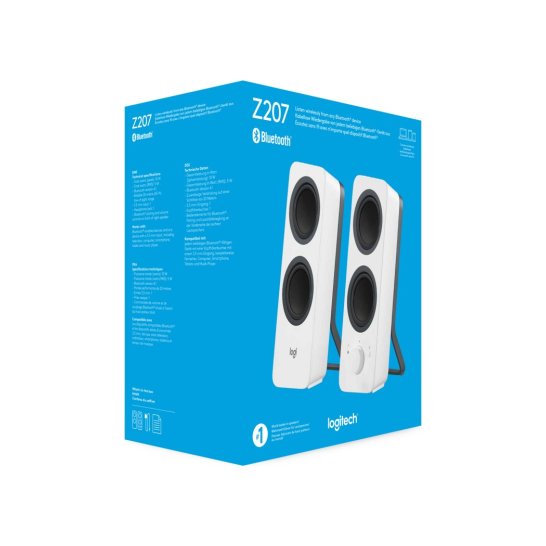 Logitech Z207 luidspreker Wit Bedraad en draadloos 5 W Logitech Z207 luidspreker Wit Bedraad en draadloos 5 W