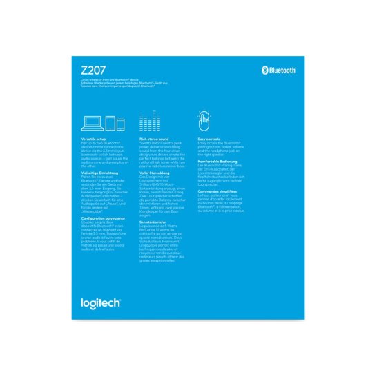 Logitech Z207 luidspreker Wit Bedraad en draadloos 5 W Logitech Z207 luidspreker Wit Bedraad en draadloos 5 W