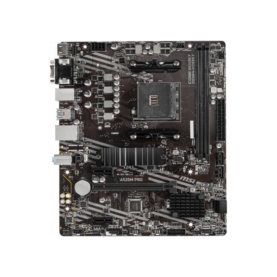 MB MSI A520M PRO AMD A520 Socket AM4 micro ATX