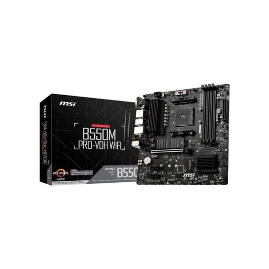MB MSI B550M PRO-VDH WIFI AMD B550 Socket AM4 micro ATX MB MSI B550M PRO-VDH WIFI AMD B550 Socket AM4 micro ATX