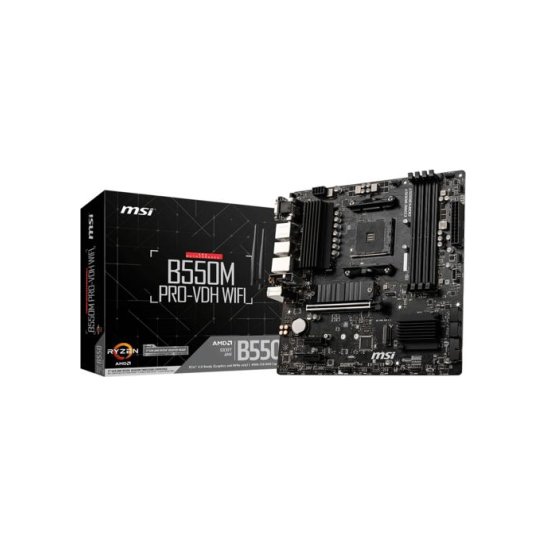 MB MSI B550M PRO-VDH WIFI AMD B550 Socket AM4 micro ATX MB MSI B550M PRO-VDH WIFI AMD B550 Socket AM4 micro ATX