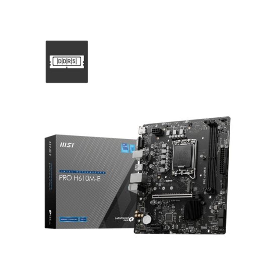MB MSI PRO H610M-E Intel H610 LGA 1700 micro ATX MB MSI PRO H610M-E Intel H610 LGA 1700 micro ATX