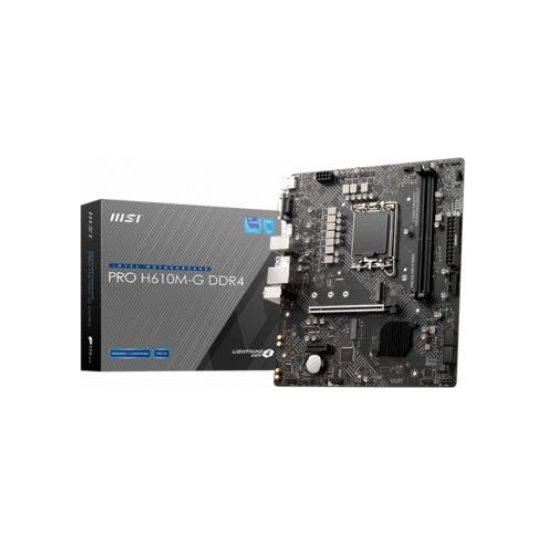MB MSI PRO H610M-G DDR4 Intel H610 LGA 1700 micro AT MB MSI PRO H610M-G DDR4 Intel H610 LGA 1700 micro AT