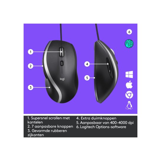 MS Logitech Advanced Corded Mouse / M500s