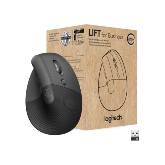 MS Logitech Lift for Business muis Rechtshandig RF-