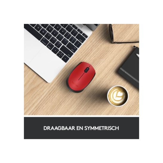 MS Logitech M171 Wireless Mouse Red MS Logitech M171 Wireless Mouse Red