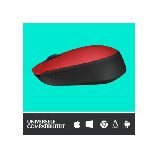 MS Logitech M171 Wireless Mouse Red MS Logitech M171 Wireless Mouse Red
