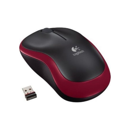 MS Logitech M185 Wireless Mouse Red MS Logitech M185 Wireless Mouse Red