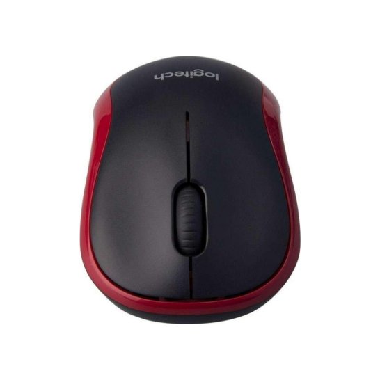 MS Logitech M185 Wireless Mouse Red