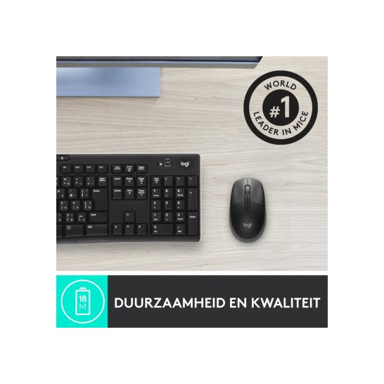 MS Logitech M190 wireless mouse Black