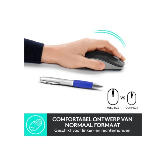 MS Logitech M190 wireless mouse Grey